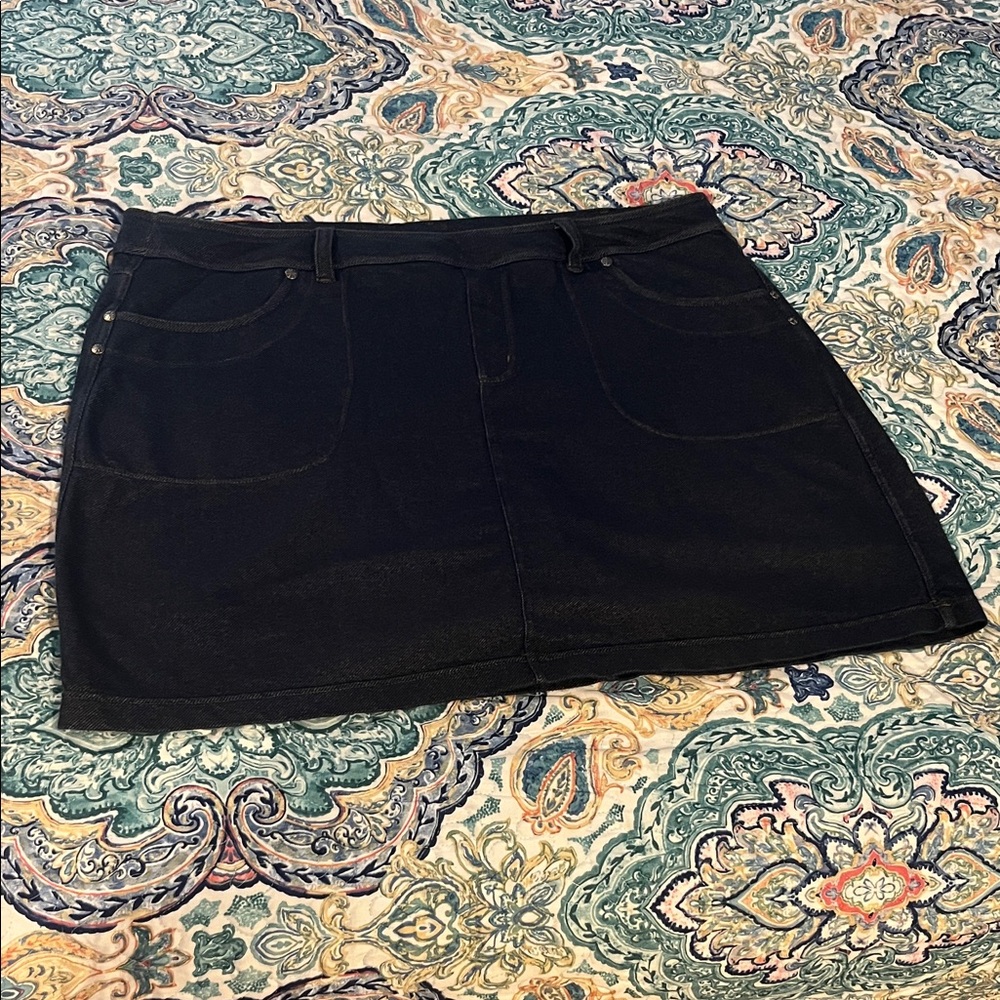 Athleta Denim Mini Skirt